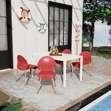 Load image into Gallery viewer, 4 Piece Set Of Single Chairs With Long Table
