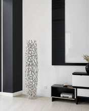Load image into Gallery viewer, Twigs Cylinder Floor Vase (354633) - Silver
