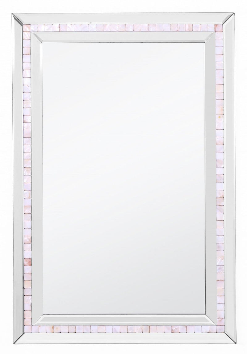 36" Framed Accent Mirror - Silver