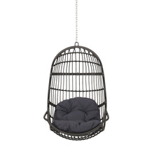 Load image into Gallery viewer, Rustic Hanging Basket Chair With Cushion
