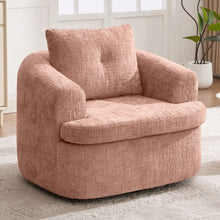Load image into Gallery viewer, Modern Swivel Barrel Chair With Dual-Layer Cushion
