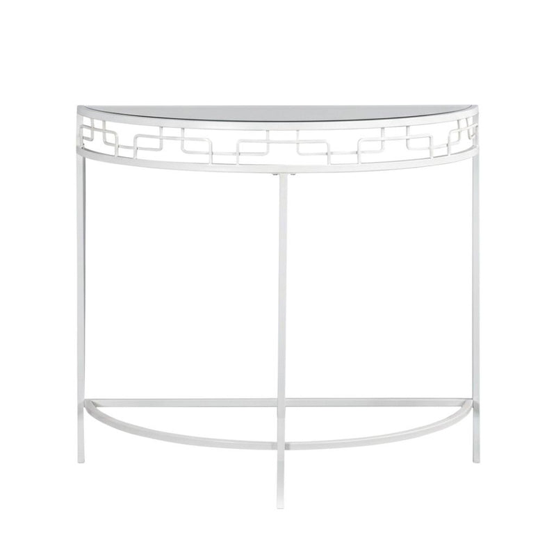 Half Moon Frame Console Table - Clear