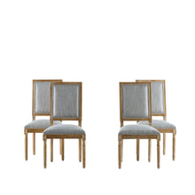 Load image into Gallery viewer, French Country Style Dining Chair With Upholstered Seating And Fluted Legs
