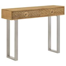 Load image into Gallery viewer, Harmony - 2 Drawer Table With Sled Base In Tones Accents - Natural
