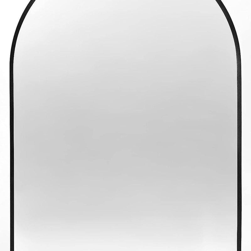 Aluminum Arch Framed Bathroom Vanity Mirror (756069) - Black