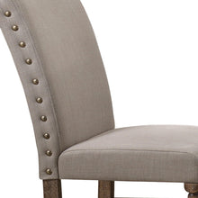 Load image into Gallery viewer, Upholstered Linen Dining Side Chairs (Set of 2) - Cream / Oak
