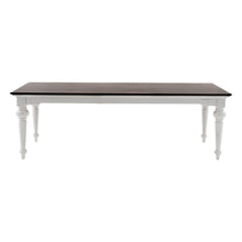 Load image into Gallery viewer, Solid Wood Dining Table - Dark Brown / White
