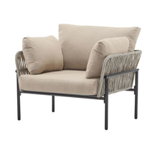 Load image into Gallery viewer, Rope Lounge Chair With Cushions For Modern Spaces
