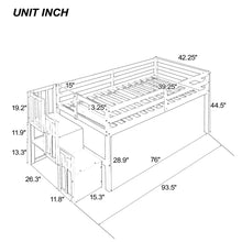 Load image into Gallery viewer, Loft Bed With Staircase
