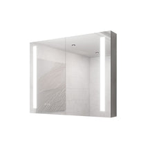 Load image into Gallery viewer, LED Medicine Cabinet With Mirror, Double Door With Defogger, Dimmer, Surface Mount
