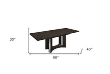 Load image into Gallery viewer, 98" Solid Wood Dining Table - Gray
