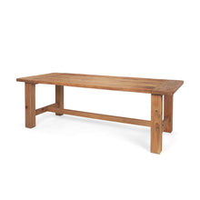 Load image into Gallery viewer, 95" Reclaimed Wood Trestle Base Dining Table - Brown
