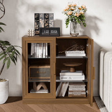 Load image into Gallery viewer, 31'' Wood Accent Cabinet With Two Doors - Brown
