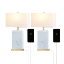 Load image into Gallery viewer, Table Lamps LED With Shades (Set of 2) - Blue
