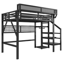 Load image into Gallery viewer, Loft Bed With Stairs And Storage
