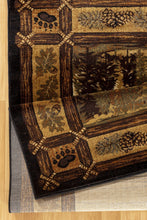 Load image into Gallery viewer, Nature's Nest - 5'3" X 7'3" Lodge Area Rug - Multi / Black
