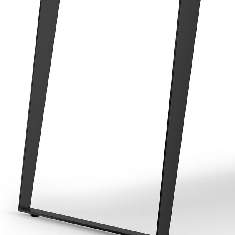 72" Solid Wood Iron Frame Base Dining Table - Natural / Black