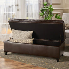 Load image into Gallery viewer, Juliana - Storage Ottoman With Birch Legs
