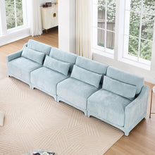 Load image into Gallery viewer, Elegant Sofa With Ergonomic Design And Lumbar Pillows
