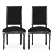 Load image into Gallery viewer, French Country Style Dining Chair With Upholstered Seating And Fluted Legs
