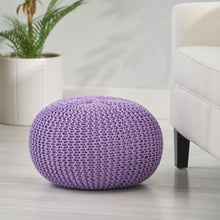 Load image into Gallery viewer, Belle - Modern Knitted Cotton Round Pouf
