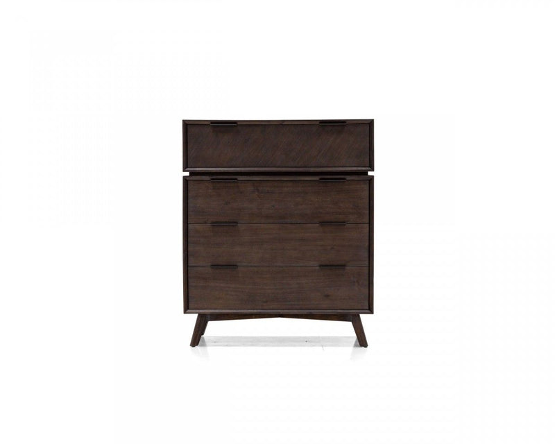 Four Drawer Dresser - Dark Brown