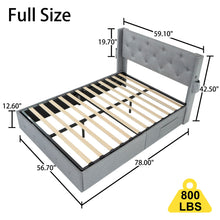 Load image into Gallery viewer, Bed With Gas Lift Storage, USB Ports
