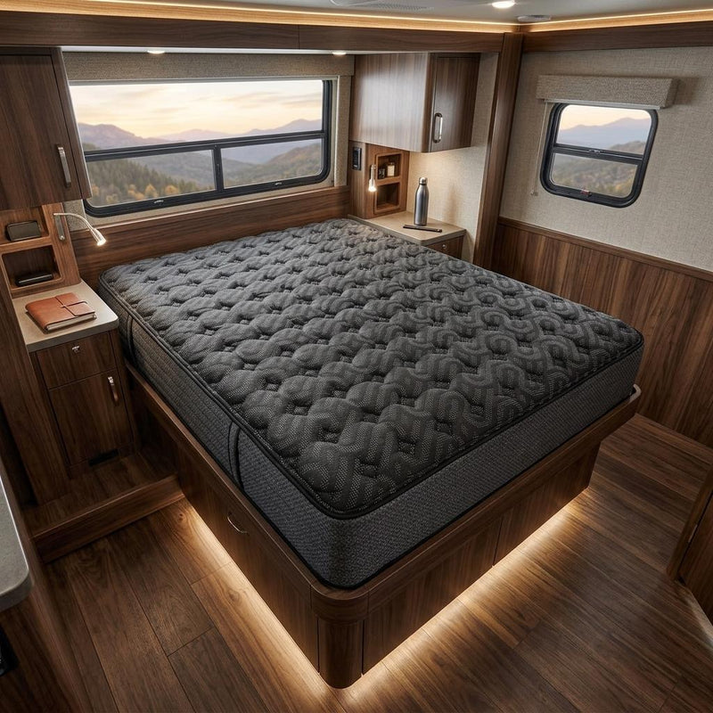 Copper Infused Gel Memory Foam Extra Firm Hybrid Mattress - RV King