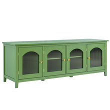 Load image into Gallery viewer, StylishTVcabinet Entertainment CenterTV Stand, TVconsoletable, Media Console, Solidwood Frame, Changhong Glass Door, Metal Handle
