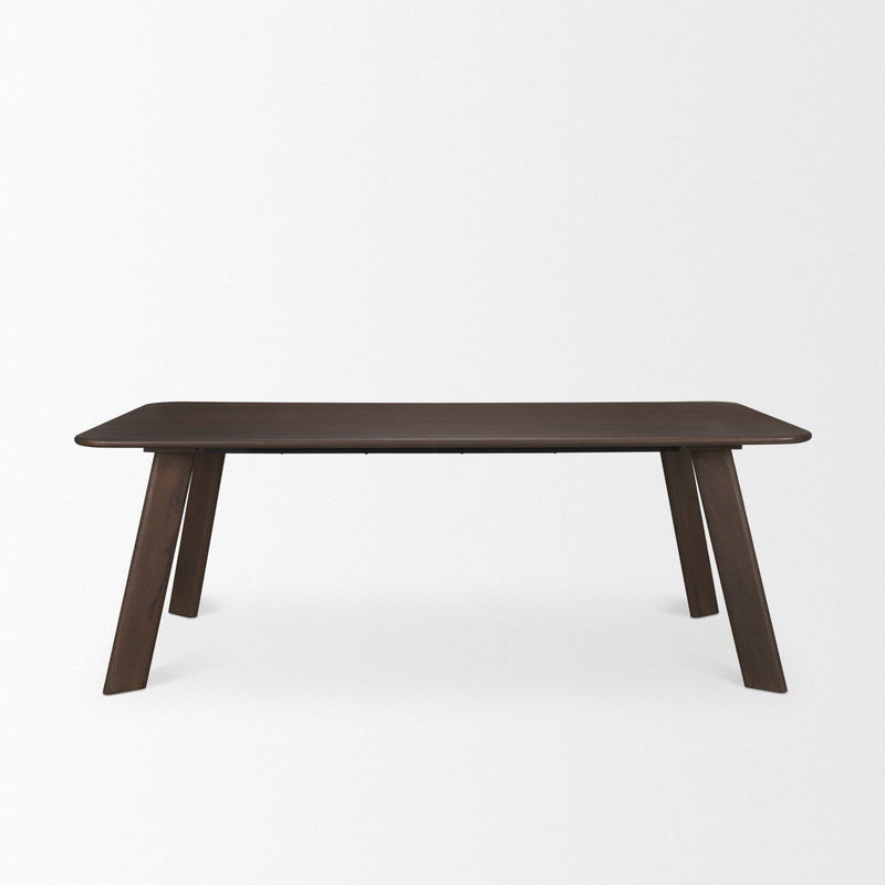 Solid Wood Dining Table (727888) - Brown