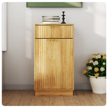 Load image into Gallery viewer, Tilt Out Trash Can Cabinet With Wave Textured Drawer &amp; Pull Out Bin
