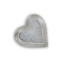 Load image into Gallery viewer, 7" Heart Cast Iron Handmade Vanity Tray - Silver
