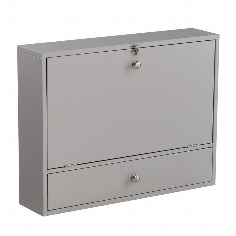 Wall Mounted Floating Desk - Gray