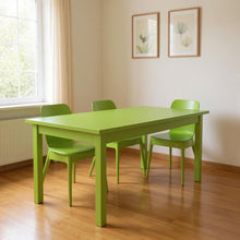 Load image into Gallery viewer, 60" Solid Wood Dining Table - Chartreuse
