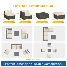Load image into Gallery viewer, Modern Patio Set With Coffee Table
