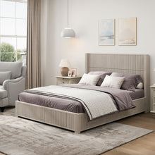 Load image into Gallery viewer, Platform Bed Frame With Headboard, Floor Standing Design
