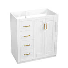 Load image into Gallery viewer, Retro Style Bathroom Vanity With 3 Drawers &amp; Soft-Closing Doors
