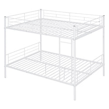 Load image into Gallery viewer, Full Over Full Metal Bunk Bed, White
