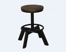 Load image into Gallery viewer, Iron Backless Bar Chair - Brown / Black

