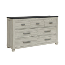 Load image into Gallery viewer, Augusta - Dresser, 7 Spacious Drawers, Block Feet - Beige Brown
