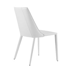 Load image into Gallery viewer, Upholstered Leather Dining Side Chair - White
