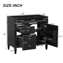 Load image into Gallery viewer, Bathroom Vanity With 2 Drawers And Tip-Out Drawer, Storage Cabinet
