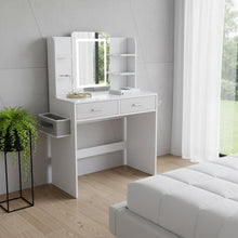 Load image into Gallery viewer, 28" Wood Lighted Vanity Two Drawer Dresser - White
