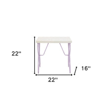 Load image into Gallery viewer, 22" Steel And Wood Nightstand - Lilac
