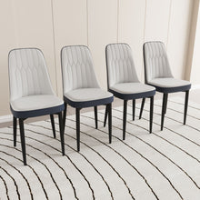 Load image into Gallery viewer, Modern Dining Chair With Cushions And Metal Legs
