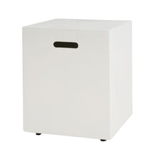 Load image into Gallery viewer, Modern Tank Holder Side Table With Smooth Concrete Surface
