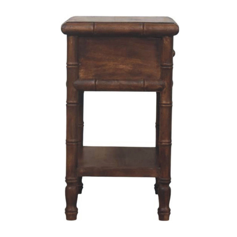 24" Two Drawer Nightstand - Brown