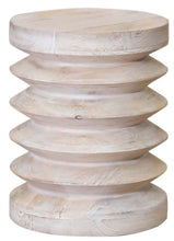 Load image into Gallery viewer, 18" Solid Wood Round End Table - Beige
