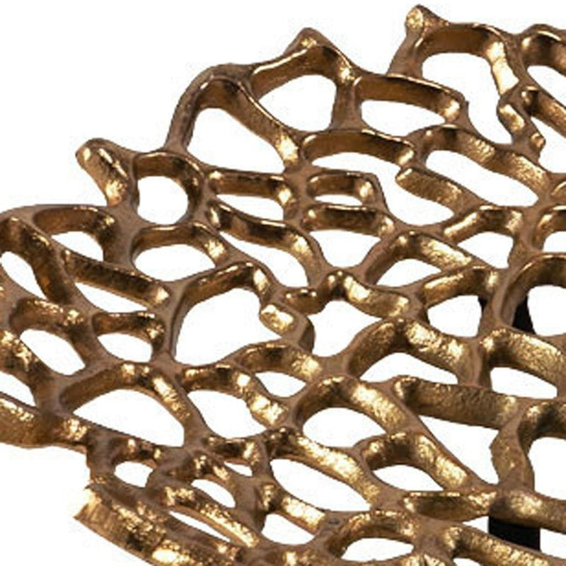 Decorative Low Bowl - Gold