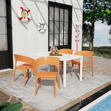 Load image into Gallery viewer, 4 Piece Set Of Modern Designed Single Chairs With Long Table
